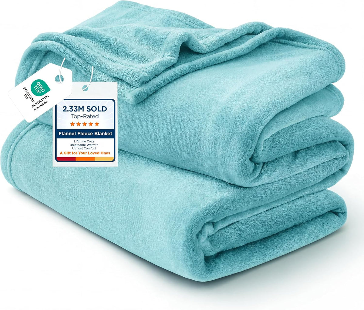 Bedsure GentleSoft Fleece Blanket Twin Size Grey - 300GSM Lightweight Plush Fuzzy Cozy Soft Warm Blanket for Bed, Sofa, Couch, Travel, Camping, 60x80 inches
