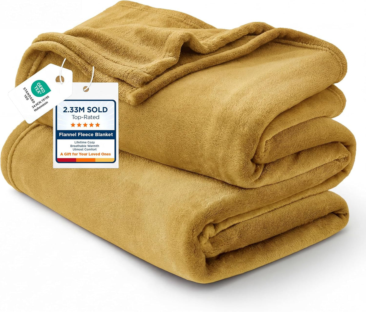 Bedsure GentleSoft Fleece Blanket Twin Size Grey - 300GSM Lightweight Plush Fuzzy Cozy Soft Warm Blanket for Bed, Sofa, Couch, Travel, Camping, 60x80 inches